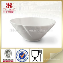 Chaozhou small plain cheap ceramic round bowl for hotel